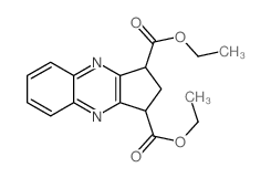 Diethyl 2,3-dihydro-1H-cyclopenta[b]quinoxaline-1,3-dicarboxylate structure