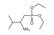 1-diethoxyphosphoryl-3-methylbutan-2-amine结构式