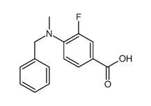 4-[benzyl(methyl)amino]-3-fluorobenzoic acid Structure