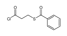 S-benzoyl-3-mercaptopropanoyl chloride结构式