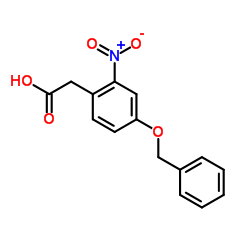 2-(4-(Benzyloxy)-2-nitrophenyl)acetic acid Structure