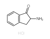 1H-Inden-1-one,2-amino-2,3-dihydro-, hydrochloride (1:1) Structure