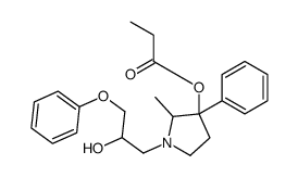 1-(2-Hydroxy-3-phenoxypropyl)-2-methyl-3-phenylpyrrolidin-3-ol 3-propionate结构式
