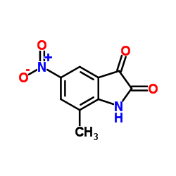7-Methyl-5-nitro-1H-indole-2,3-dione Structure