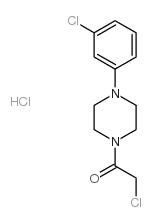 1-(CHLOROACETYL)-4-(3-CHLOROPHENYL)PIPERAZINE HYDROCHLORIDE Structure