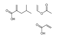 ethenyl acetate,4-methyl-2-methylidenepentanoic acid,prop-2-enoic acid Structure