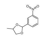 4-methyl-2-(3-nitrophenyl)-1,3-dioxolane结构式