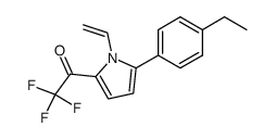 1-[5-(4-ethyl-phenyl)-1-vinyl-pyrrol-2-yl]-2,2,2-trifluoro-ethanone结构式