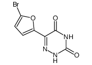 6-(5-bromo-furan-2-yl)-2H-[1,2,4]triazine-3,5-dione Structure