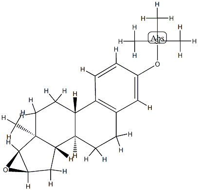[[16α,17α-Epoxyestra-1,3,5(10)-trien-3-yl]oxy]trimethylsilane Structure