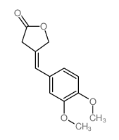 2(3H)-Furanone,4-[(3,4-dimethoxyphenyl)methylene]dihydro- Structure
