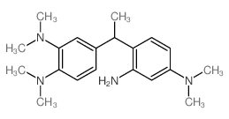 1,2-Benzenediamine,4-[1-[2-amino-4-(dimethylamino)phenyl]ethyl]-N1,N1,N2,N2-tetramethyl- Structure