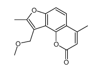 9-(methoxymethyl)-4,8-dimethylfuro[2,3-h]chromen-2-one结构式