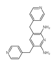 3,5-bis(pyridin-4-ylmethyl)pyridine-2,6-diamine Structure