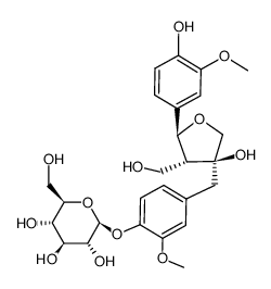 Olivil 4'-O-glucoside结构式