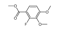2-fluoro-3,4-dimethoxy-benzoic acid methyl ester Structure
