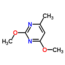 2,4-二甲氧基-6-甲基嘧啶结构式