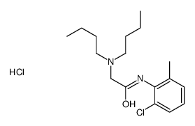 dibutyl-[2-(2-chloro-6-methylanilino)-2-oxoethyl]azanium,chloride Structure