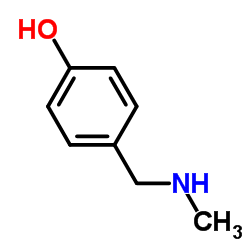 4-[(甲氨基)甲基]苯酚结构式
