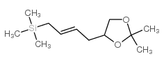 (9CI)-[(2E)-4-(2,2-二甲基-1,3-二氧杂烷-4-基)-2-丁烯]三甲基-硅烷结构式