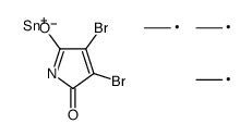 3,4-dibromo-1-triethylstannylpyrrole-2,5-dione结构式