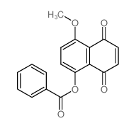 1,4-Naphthalenedione, 5-hydroxy-8-methoxy-, benzoate Structure