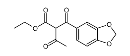 3,4-Methylendioxybenzoyl-acetessigsaeure-ethylester结构式