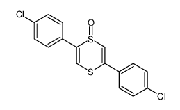 2,5-bis(4-chlorophenyl)-1,4-dithiine 1-oxide Structure