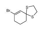 7-bromo-1,4-dithiaspiro[4.5]dec-6-ene结构式