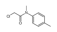 N-methyl p-methyl α-chloroacetanilide Structure