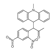 1-Methyl-9-<α-(2,4-dinitrophenyl)acetonyl>-9,10-dihydroacridine结构式
