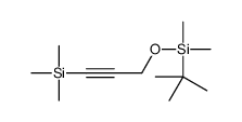 3-[tert-Butyldimethylsilyl]oxy-1-propyn-1-yl]triMethyl-silane Structure