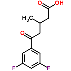 5-(3,5-DIFLUOROPHENYL)-3-METHYL-5-OXOVALERIC ACID Structure