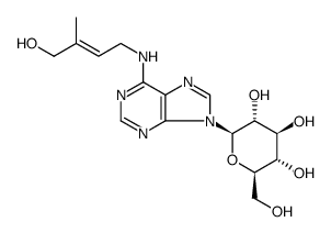2-Buten-1,1-d2-1-ol, 4-[(9-β-D-glucopyranosyl-9H-purin-6-yl)amino]-2-(methyl-d3)-, (E)结构式