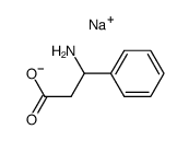 sodium 3-amino-3-phenylpropanoate结构式