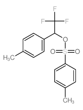 1-methyl-4-[2,2,2-trifluoro-1-(4-methylphenyl)ethoxy]sulfonyl-benzene结构式