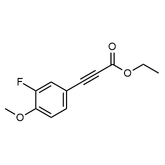 3-(3-氟-4-甲氧基苯基)丙炔酸乙酯结构式