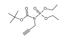 tert-butyl (diethoxyphosphoryl)(prop-2-yn-1-yl)carbamate结构式