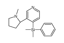 dimethyl-[3-[(2S)-1-methylpyrrolidin-2-yl]pyridin-4-yl]-phenylsilane Structure