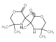 [3,3'-Bimorpholine]-2,2'-dione,3,3',5,5,5',5'-hexamethyl-结构式