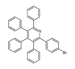 PYRIDINE, 2-(4-BROMOPHENYL)-3,4,5,6-TETRAPHENYL- Structure