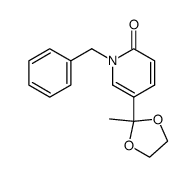 1-benzyl-5-(2-methyl-[1,3]dioxolan-2-yl)-1H-pyridin-2-one Structure
