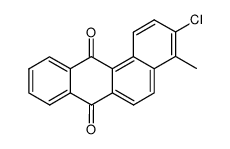 3-chloro-4-methyl-benz[a]anthracene-7,12-dione结构式