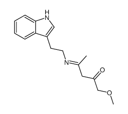 4-((2-(1H-indol-3-yl)ethyl)amino)-1-methoxy-3-penten-2-one结构式