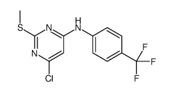 6-chloro-2-methylsulfanyl-N-[4-(trifluoromethyl)phenyl]pyrimidin-4-amine Structure