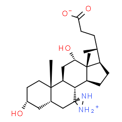 3α,12-α-二羟基-7-二氮杂胆酸结构式