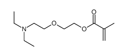 2-[2-(diethylamino)ethoxy]ethyl 2-methylprop-2-enoate结构式