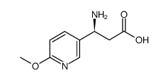 (S)-3-Amino-3-(6-methoxy-3-pyridyl)-propionic acid结构式
