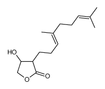 3-(4,8-dimethylnona-3,7-dienyl)-4-hydroxyoxolan-2-one结构式