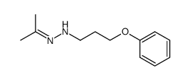 1-phenoxy-3-((1-methylethylidene)hydrazino)propane结构式